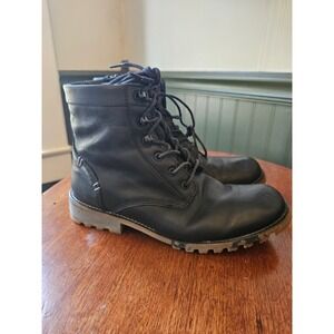 Kodiak Canada Womens mahone Waterproof Leather Combat Boots Black‎ Size 9 3M